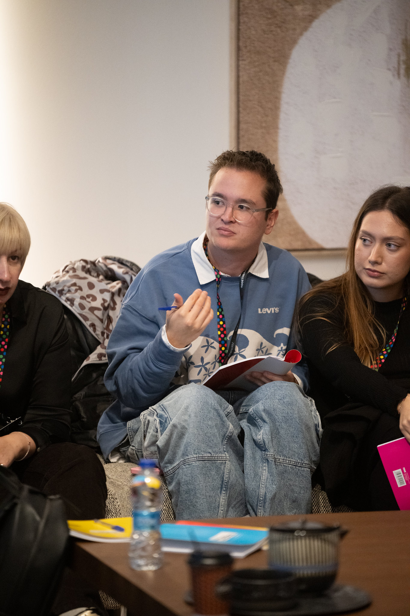 Participants in a facilitated discussion