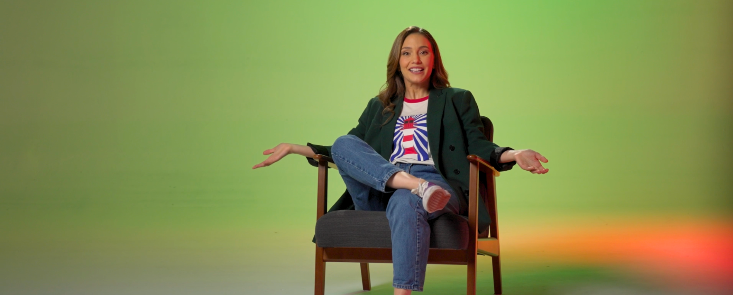 Host Mandalena Papadatou on the Made Simple set