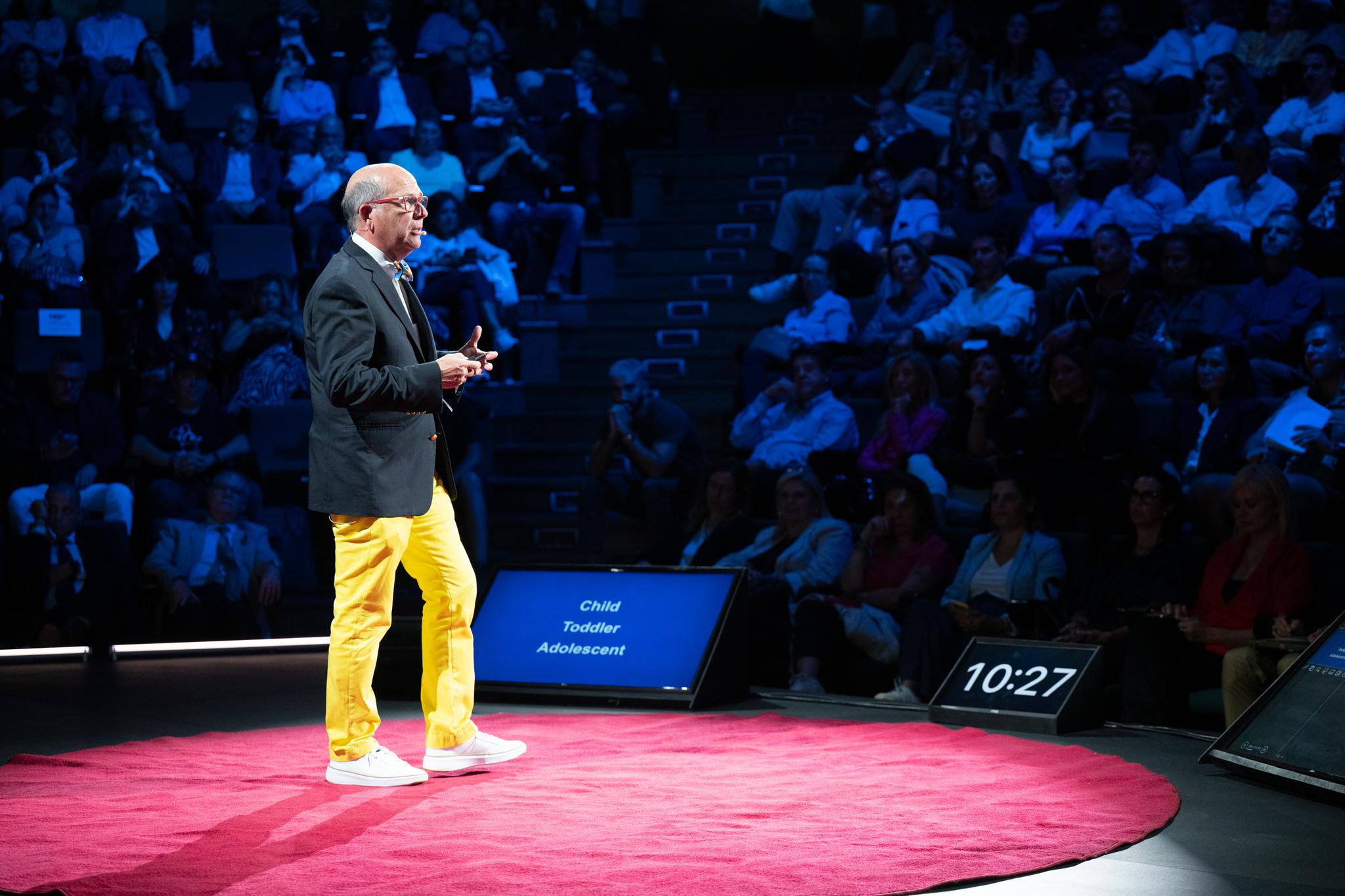 A talk in progress on the Longevity stage